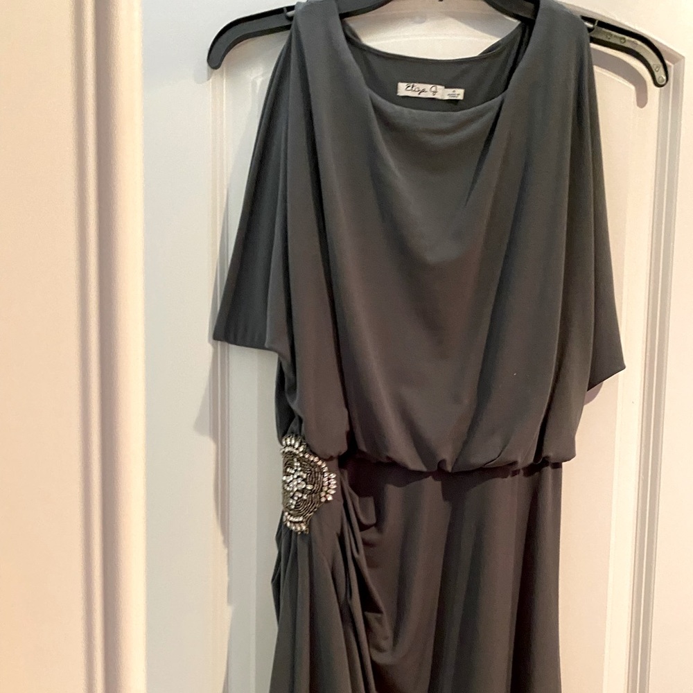 Gray cocktail dress